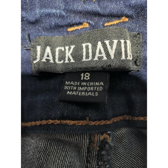 Jack David blue jean jeggings woman plus size 18 destroyed destructed - Picture 7 of 8